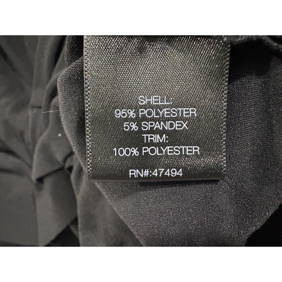 HOLES NORMA KAMALI Womens Deep V Neck Black Geralyn Poly Romper Jumpshorts Sz M - Picture 14 of 14